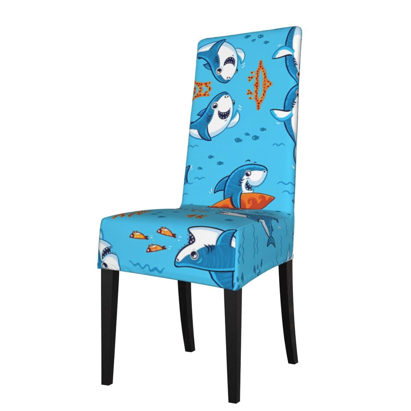 YYHWHJDE Undersea Whale Prints Protection Cover for Dining Chair – Stretchable Slipcovers for a Refreshing Dining Room Makeover