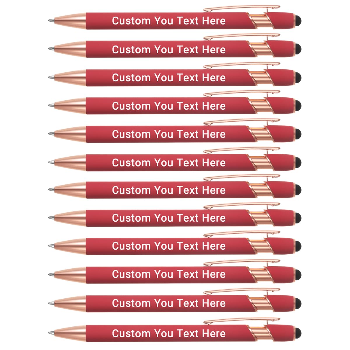 50 Piezas Bolígrafos Personalizados con Puntas de lápiz para los Negocios Bolígrafo Grabado Personalizado a Granel con el Nombre de Texto Personalizado Bolígrafo con Tinta Negro