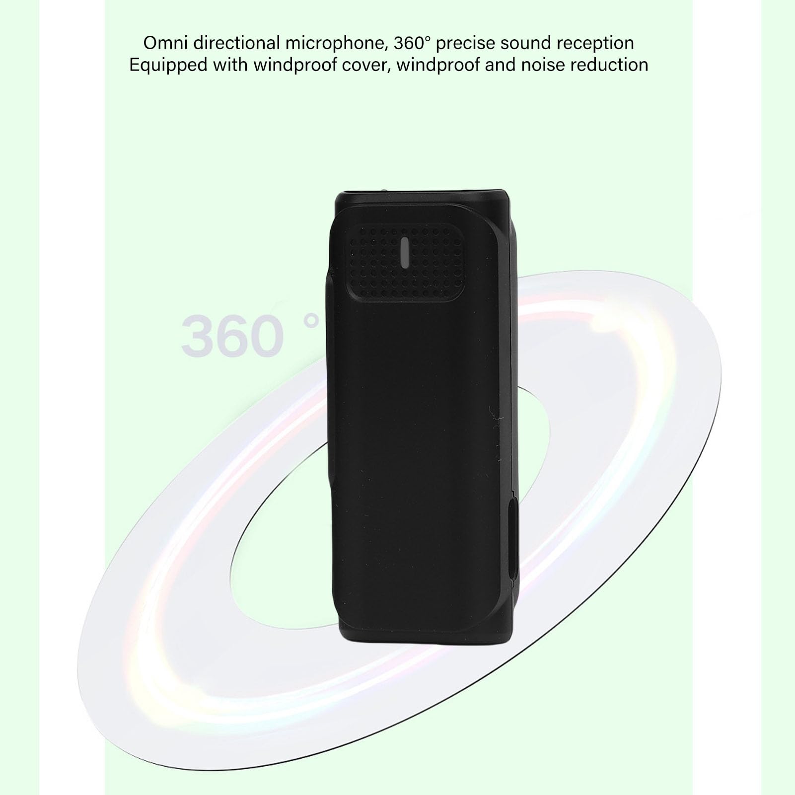 Bewinner Microfono Wireless Lavalier Wireless da 2 Pacchetti per Smartphone PC Fotocamera, Microfono Wireless con Cancellazione del Rumore, Ora di Lavoro di 8 Ore per la Registrazione