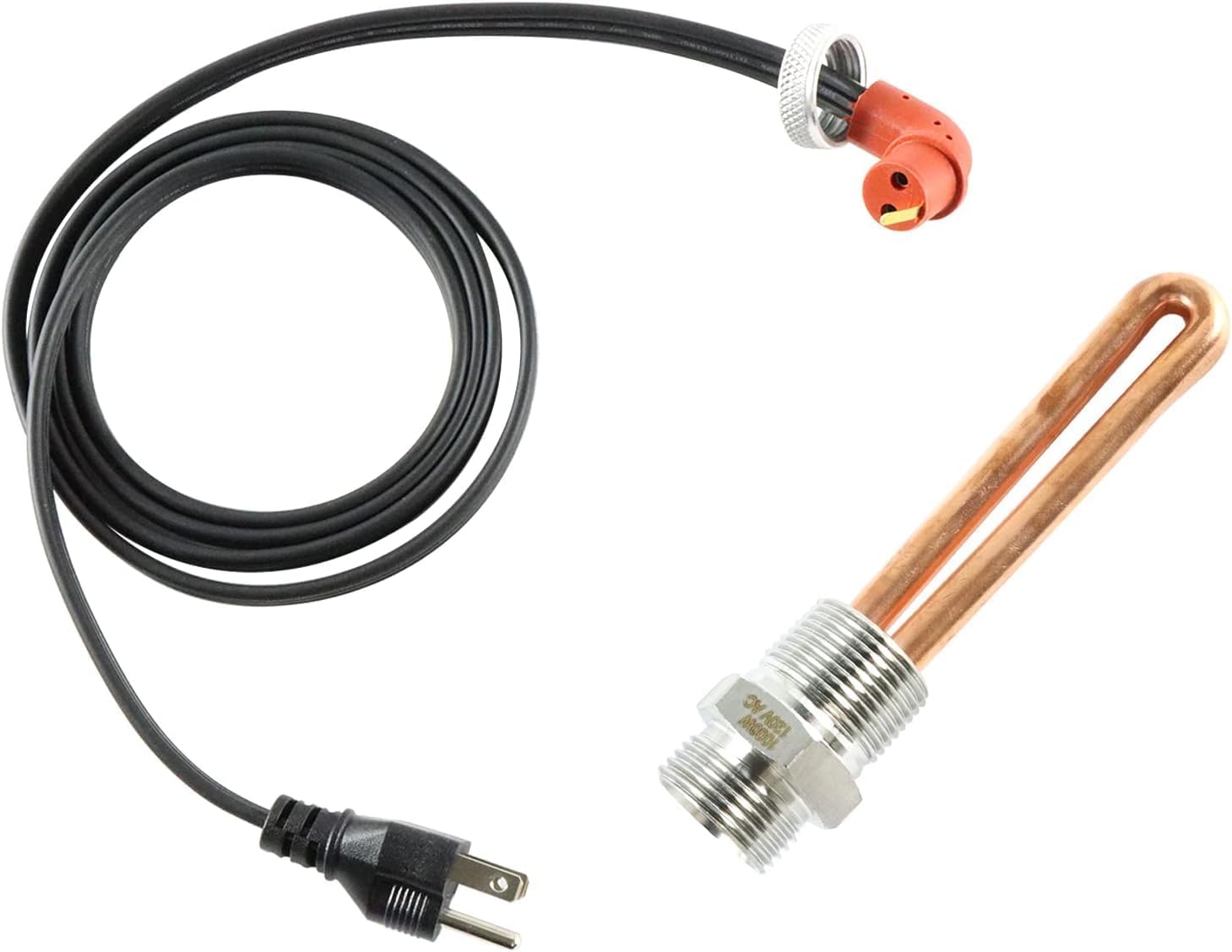 Engine Block Heater Assembly Compatible with 1995-2003 Ford F-250 F-350 7.3L 445Cu In V8 Powerstroke Diesel - Replacement F7TZ-6A051-AA