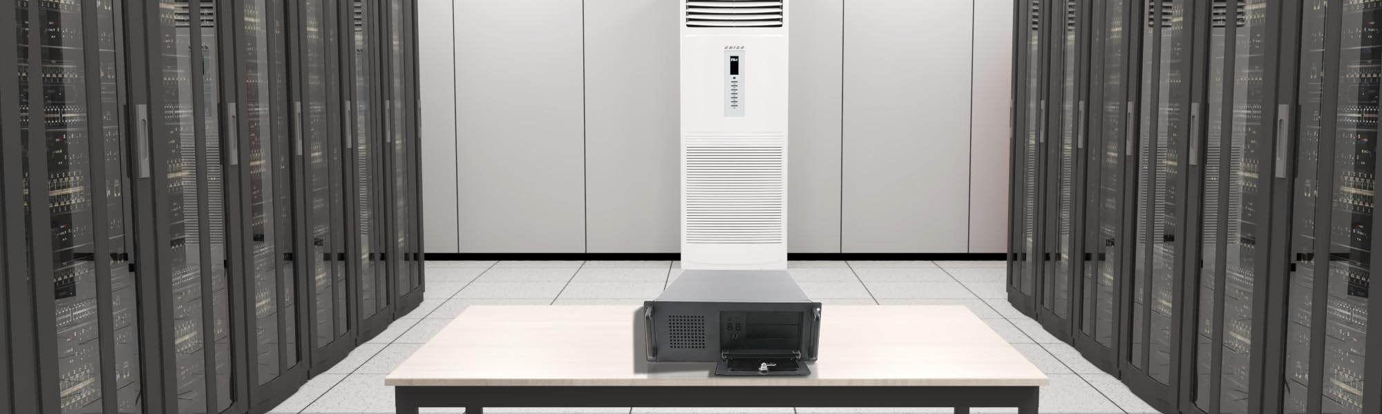 Armoire Réseau, Baie de Brassage 4U 19" SL-450A pour Serveur, avec 7 Baies 3.5" HDD, 2 Baies 5.25", 7 Emplacements PCI, Support Carte Mère ATX/Micro-ATX/Mini-ITX, 450x430x177 mm