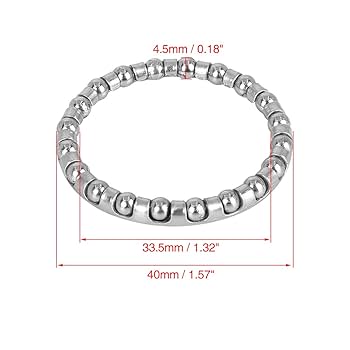 X AUTOHAUX 2 Pcs 3.97mm X 22 Ball Bearings Cages Crank