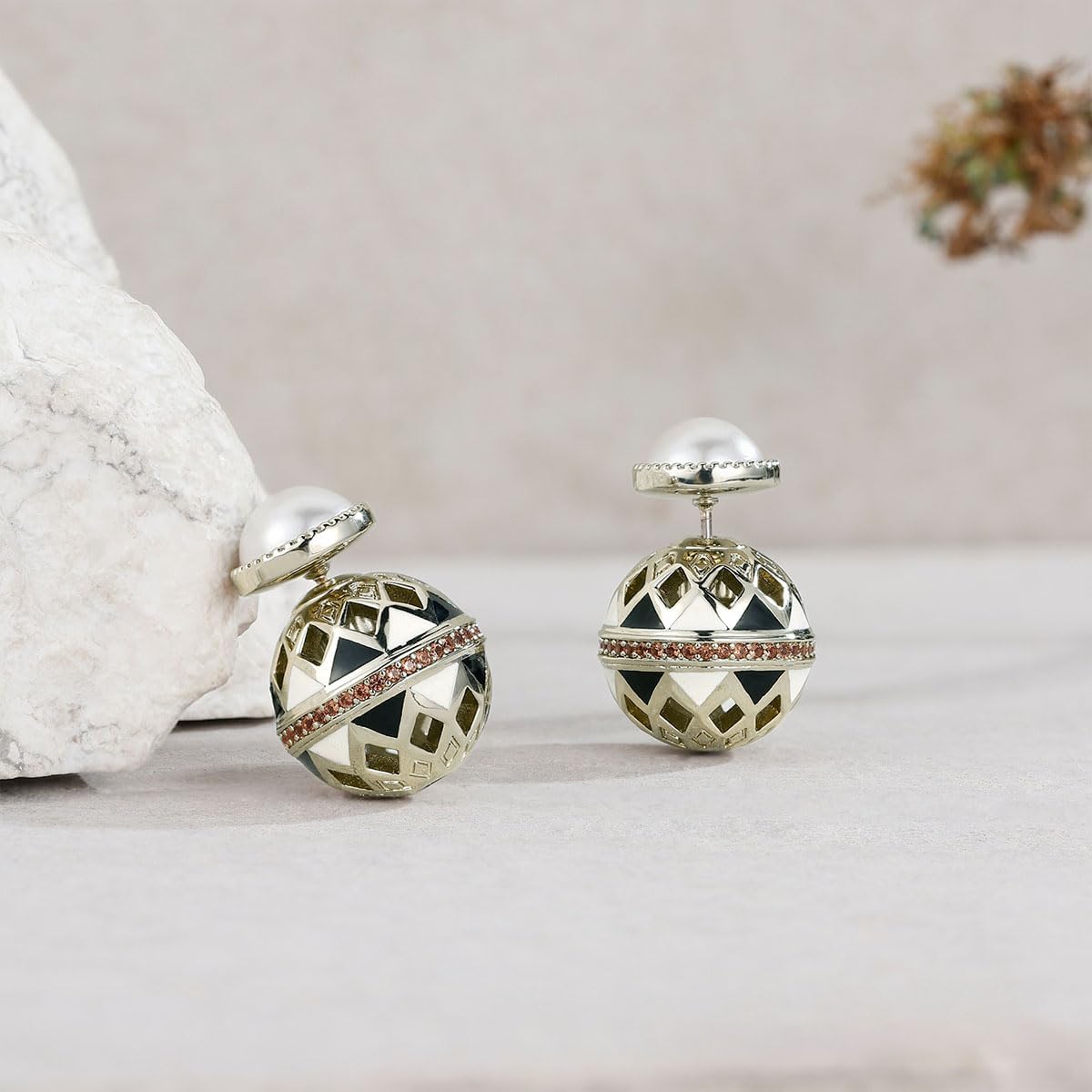 NONNYL Gifts for Wife Jewelry - Pearl Jewelry Earrings for Women, Birthday Jewelry for Girlfriend, Valentine's Day for Wife, Mother's Day for Mom Grandma N8053