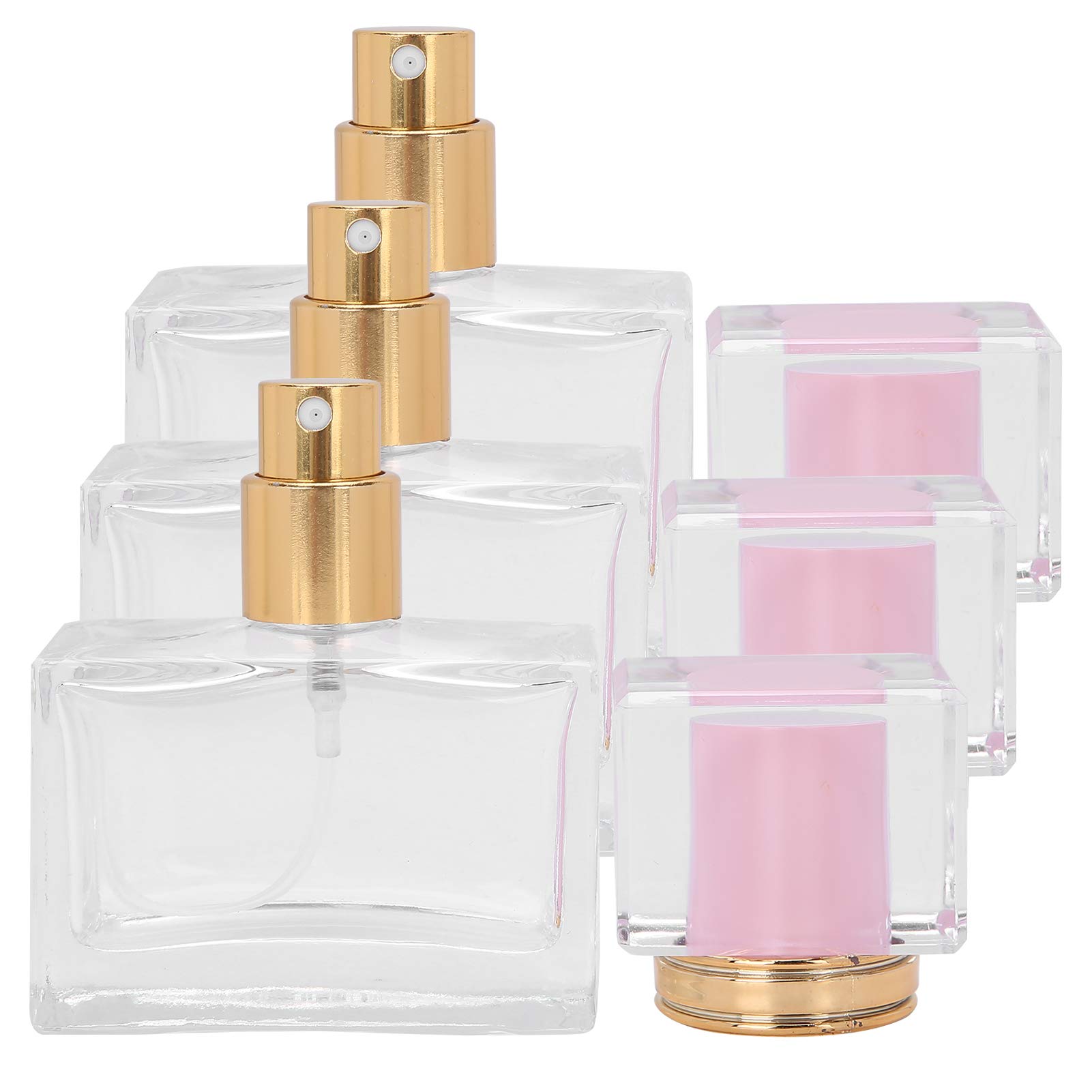 Mini flacone spray portatile ricaricabile per profumo, vuoto, atomizzatore, bottiglia per profumo, piccola bottiglia da viaggio, accessori da viaggio per profumi/dopobarba/nebulizzazione (confezione