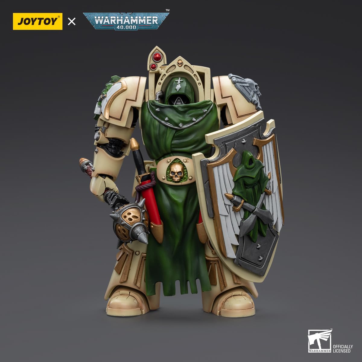 JOYTOY Warhammer 40K 1/18 Figurki akcji Dark Angels Deathwing Rycerz z Buławą Rozgrzeszenia 2 Model kolekcjonerski