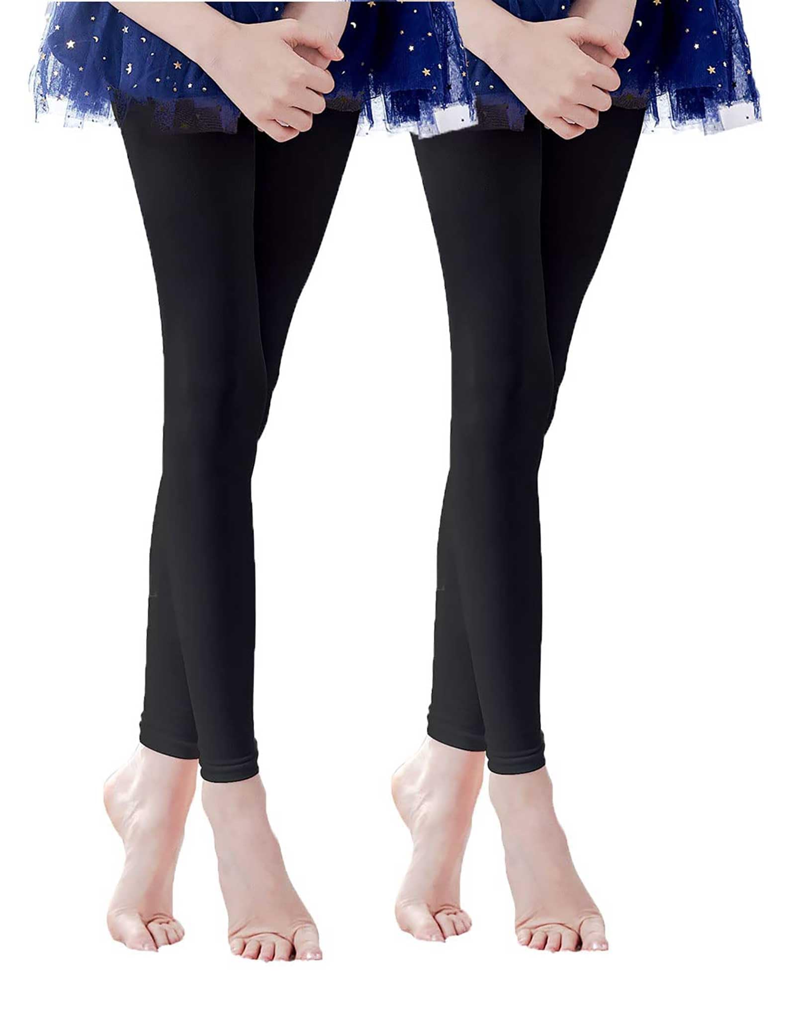 Calzamaglia Senza Piedi NOQ Per Bambine - Microfibra Opaca Per Scuola E Danza - Made In Poland - Foto 5