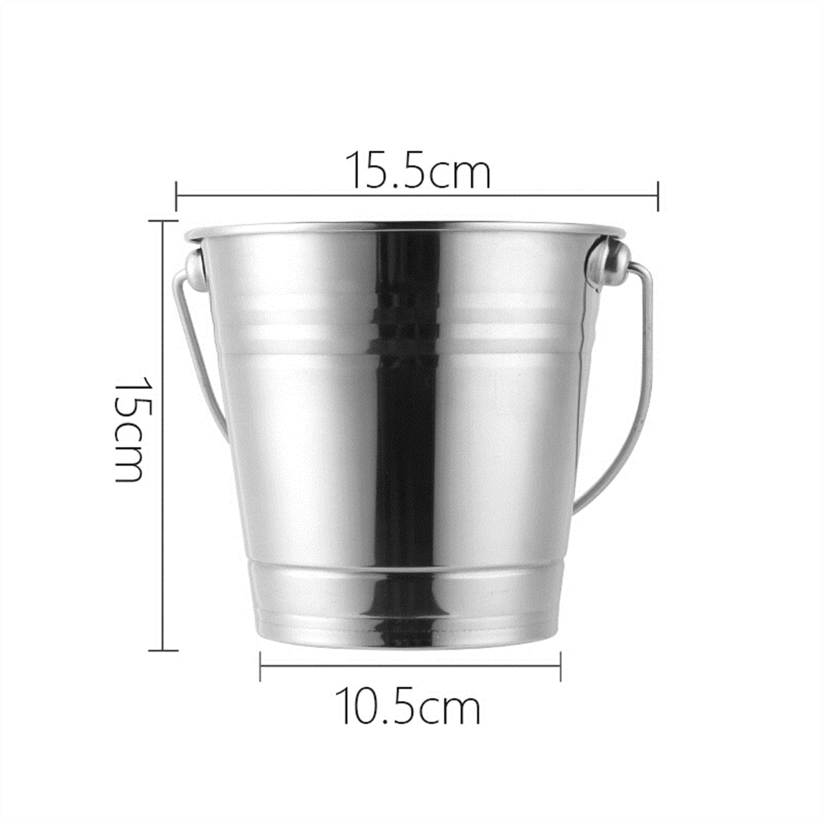 Seau à glace Seau à glace de mode créative, seau à glace en acier inoxydable seau à glaçons de vin de bière Champagne for le bar à la maison refroidissant la bière et le vin Seau à glace isolé