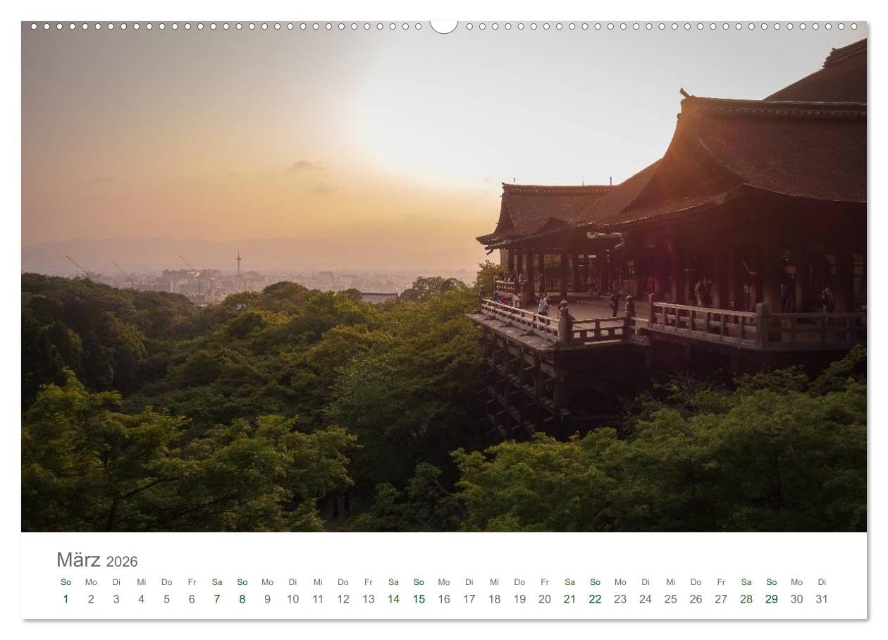 Japan - Orte der Stille (hochwertiger Premium Wandkalender 2026 DIN A2 quer), Kunstdruck in Hochglanz: Eine Reise zu besinnlichen Orten innerhalb Japans (CALVENDO Orte)