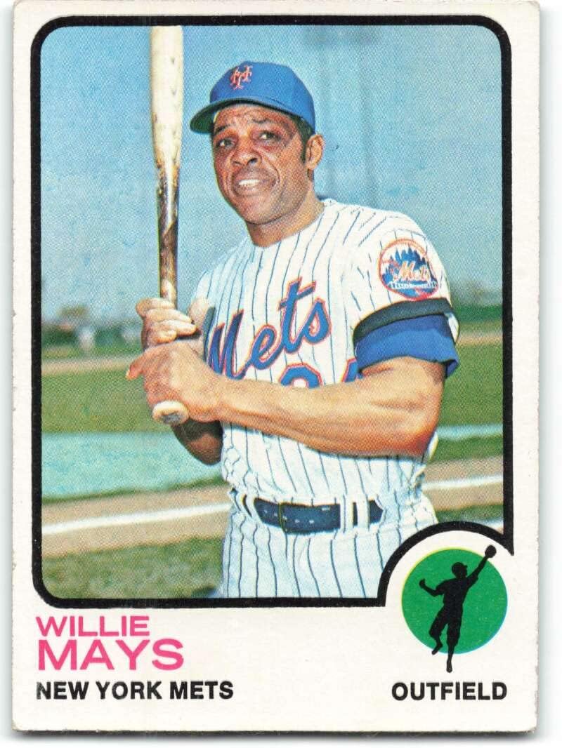 1973 Topps #305 Willie Mays EX++ Excellent++ New York Mets Baseball