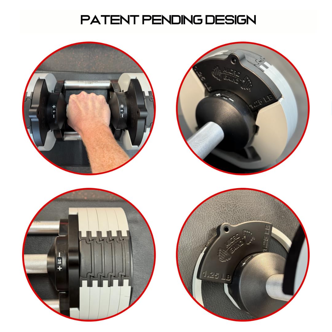 Micro Gainz magnetyczna nasadka obciążająca 0,6 kg do regulowanych hantli w stylu Nuobell, wybierz 2 lub 4 sztuki magnetycznych talerzy obciążeniowych, idealne do hantli z mikro ładunkiem