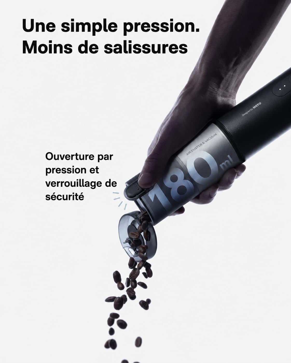 HOTO Aspirateur Voiture Puissant sans Fil, aspirateur à Main 20 000 Pa | Mini aspirateur sans fil 4 en 1: souffleur air comprimé, gonflage, vide, pour voiture, maison, bureau, claviers