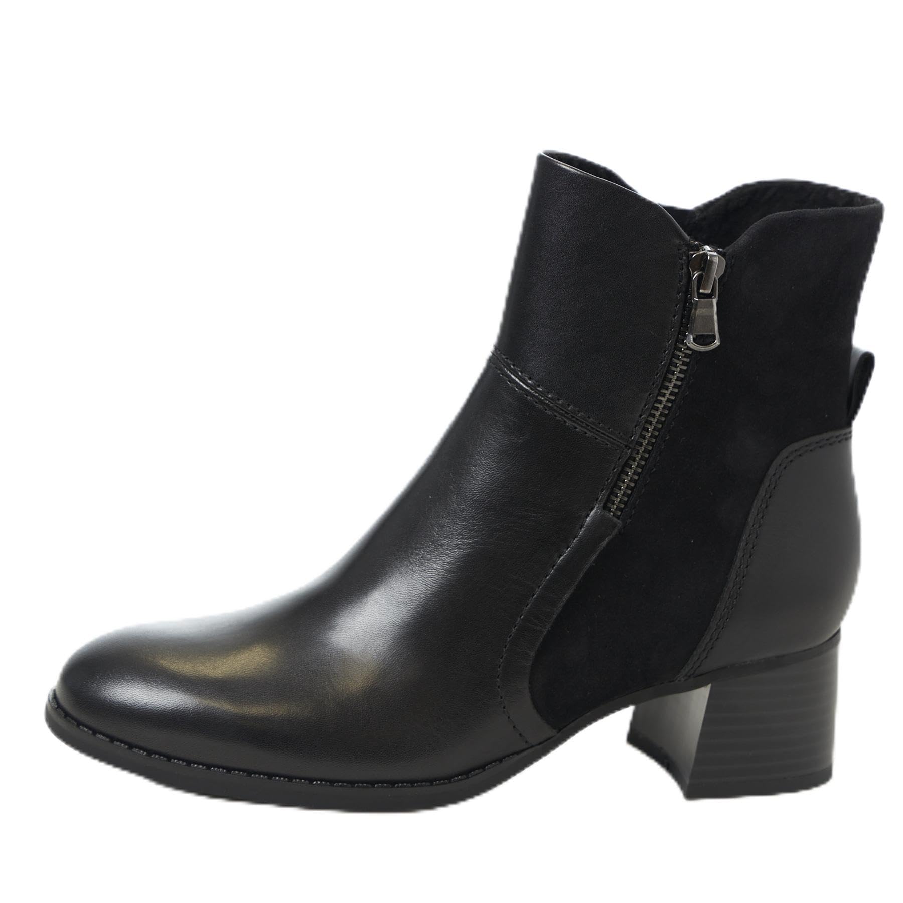 MARCO TOZZI Women's Mode-Stiefel 2-25309-45 Fashion Boot, Black (Black Comb), 4 UK