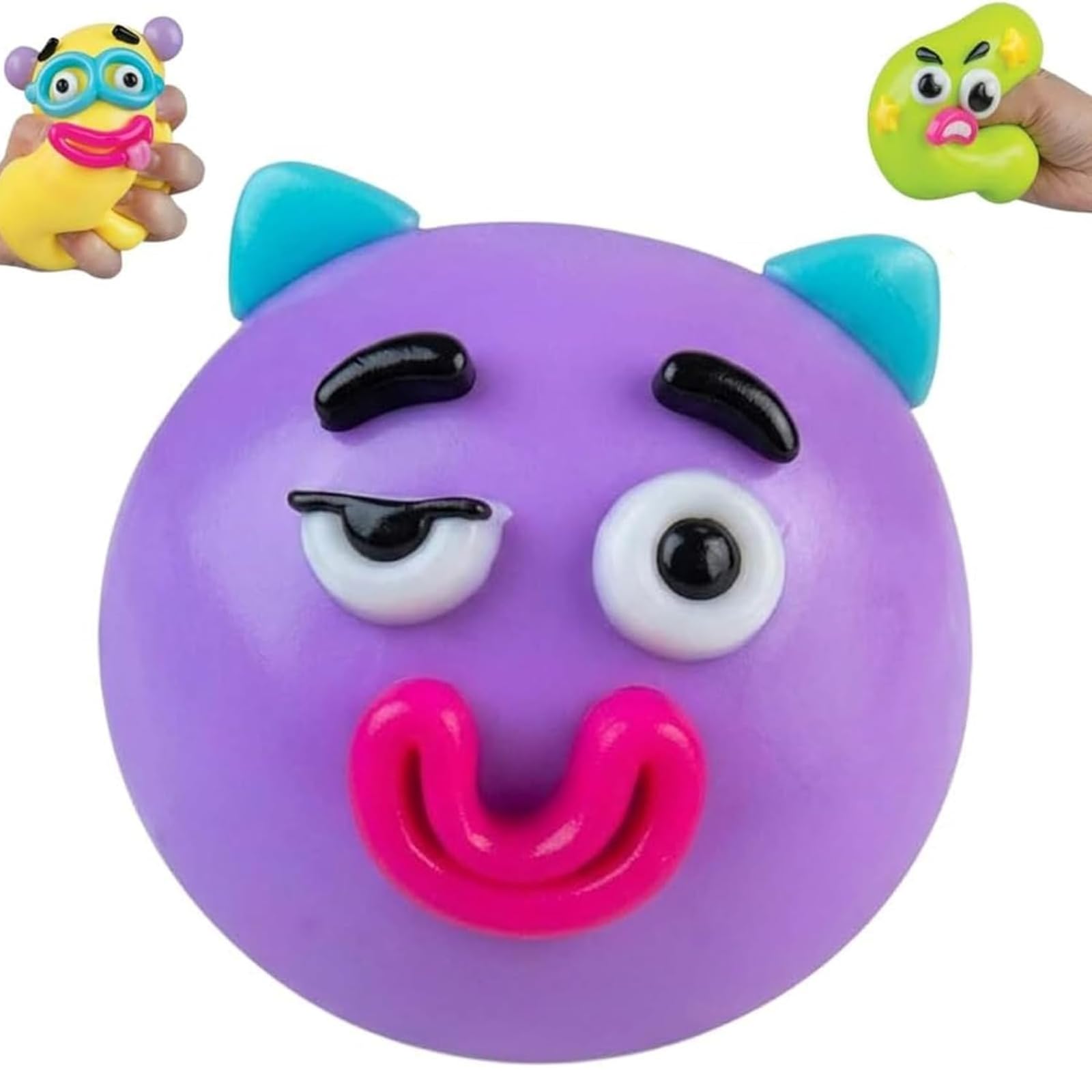 Giant Smushers Squishy, Jumbo Big Funny Dog Face Swap Squishy Stress Ball, Soft Stress Relief Sensory Fidget Squishies Balls Toys for Adults Desk Decor, Classroom & Party Favors, Birthday Gifts (E1)