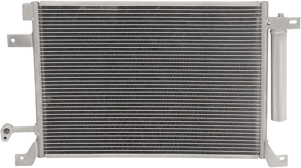 Replacement Radiator and AC A/C Condenser Compatible for 2010-2014 for Ford for Mustang