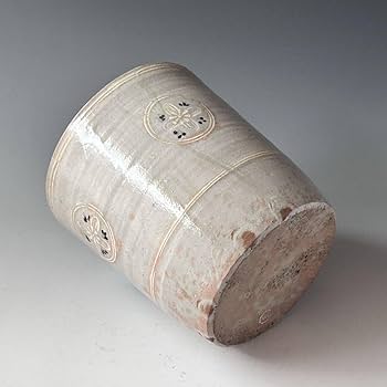 Amazon.co.jp: 茶道具 御本 三島 狂言袴 水指 清水茂生 共箱