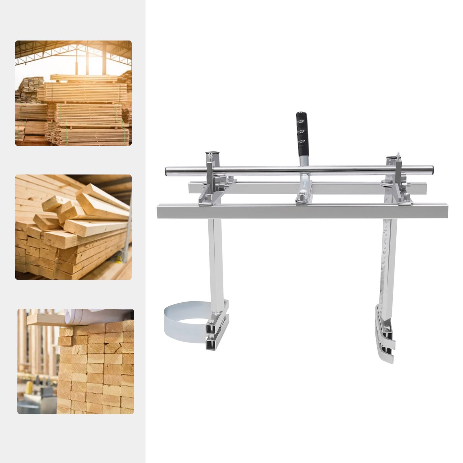 Soporte para motosierra, aserradero móvil, ayuda profesional para motosierra de cadena, sierra de madera, ayuda para motosierra de 14 a 24 pulgadas, ideal para carpinteros, propietarios de
