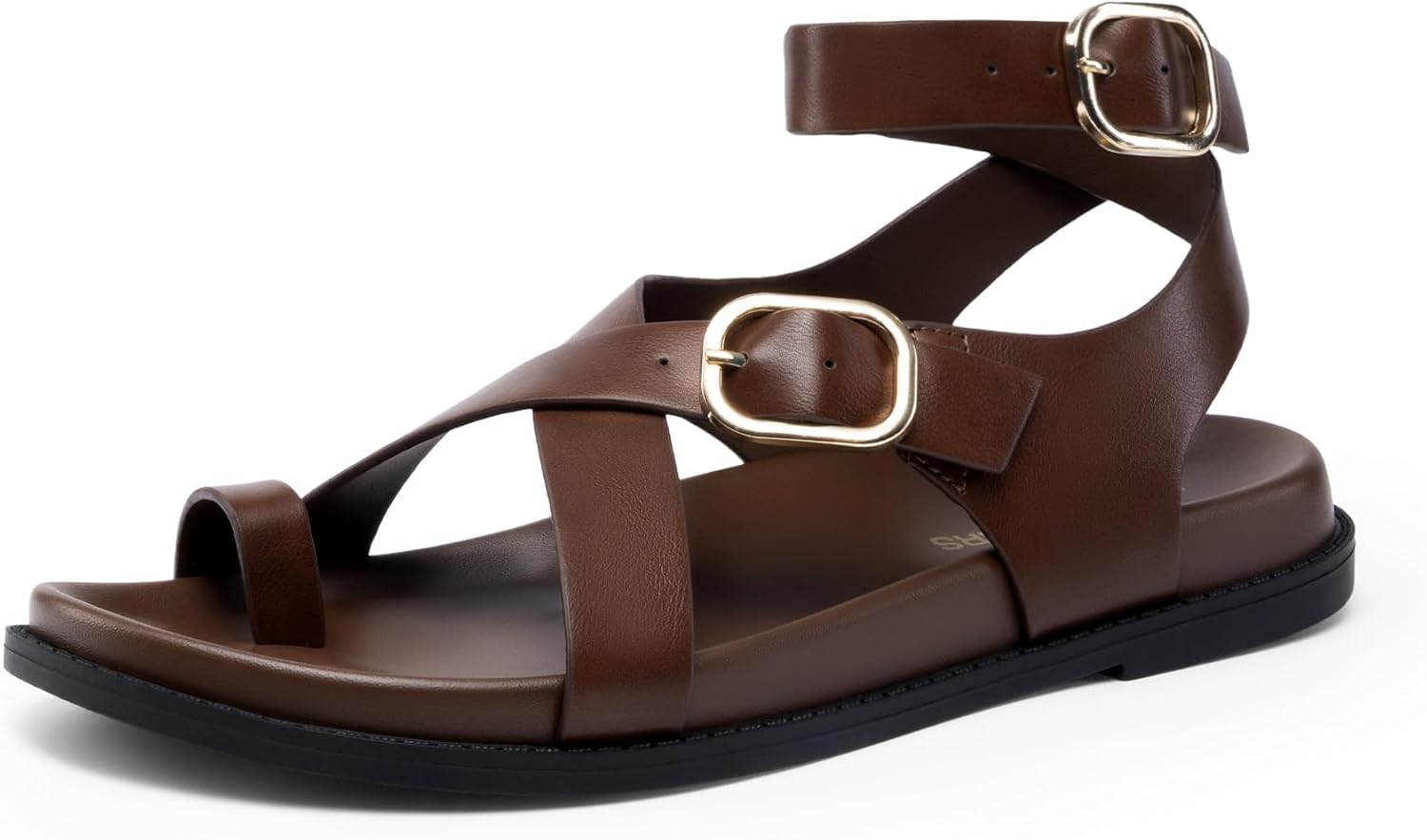 DREAM PAIRS Womens Strappy Sandals Flat Thong Comfortable Footbed PLatform Summer Fashion Vocation Shoes