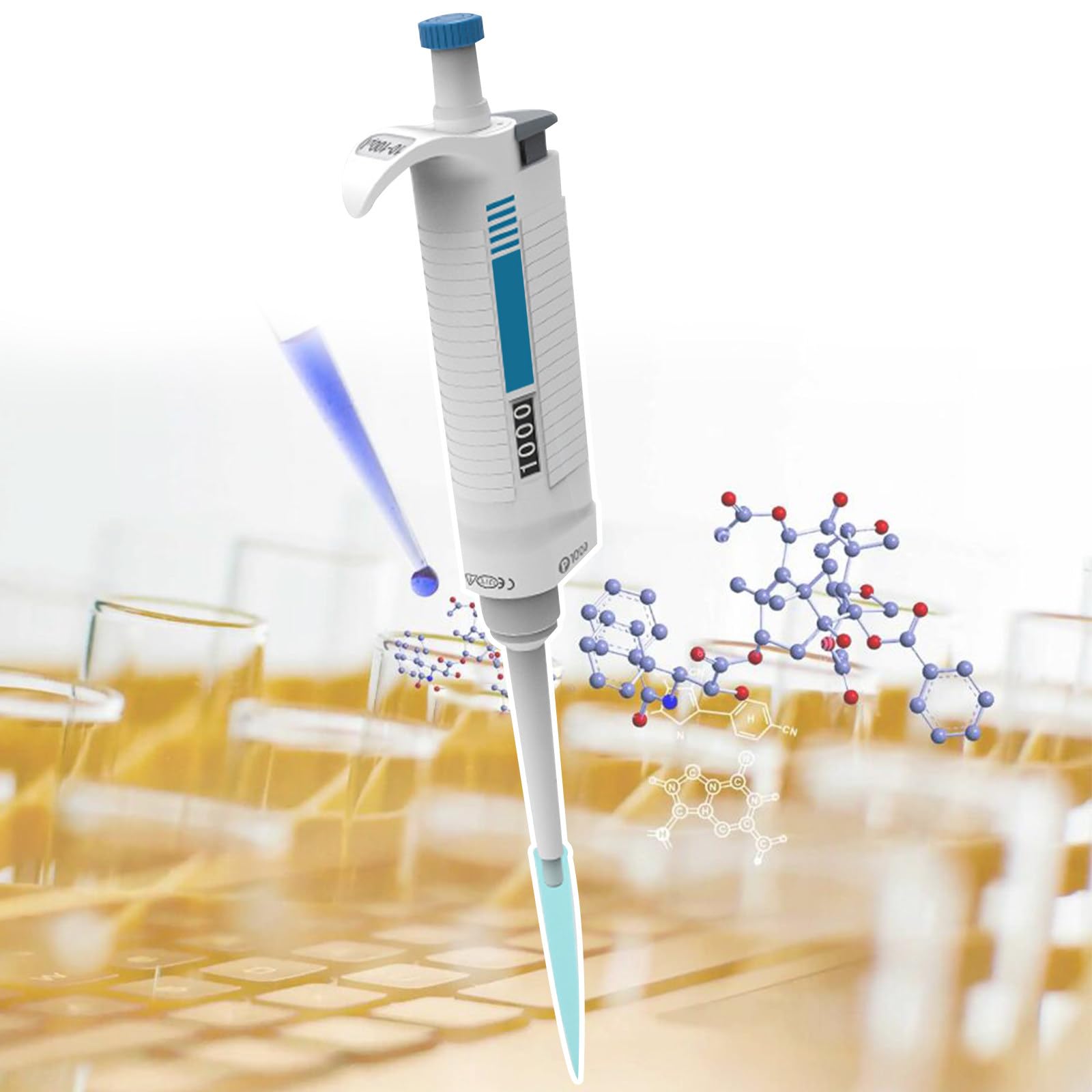 Kit Micropipette Professionale Da 0.1μl A 10ml - Con Puntali Sterili E Portapipette - Foto 3