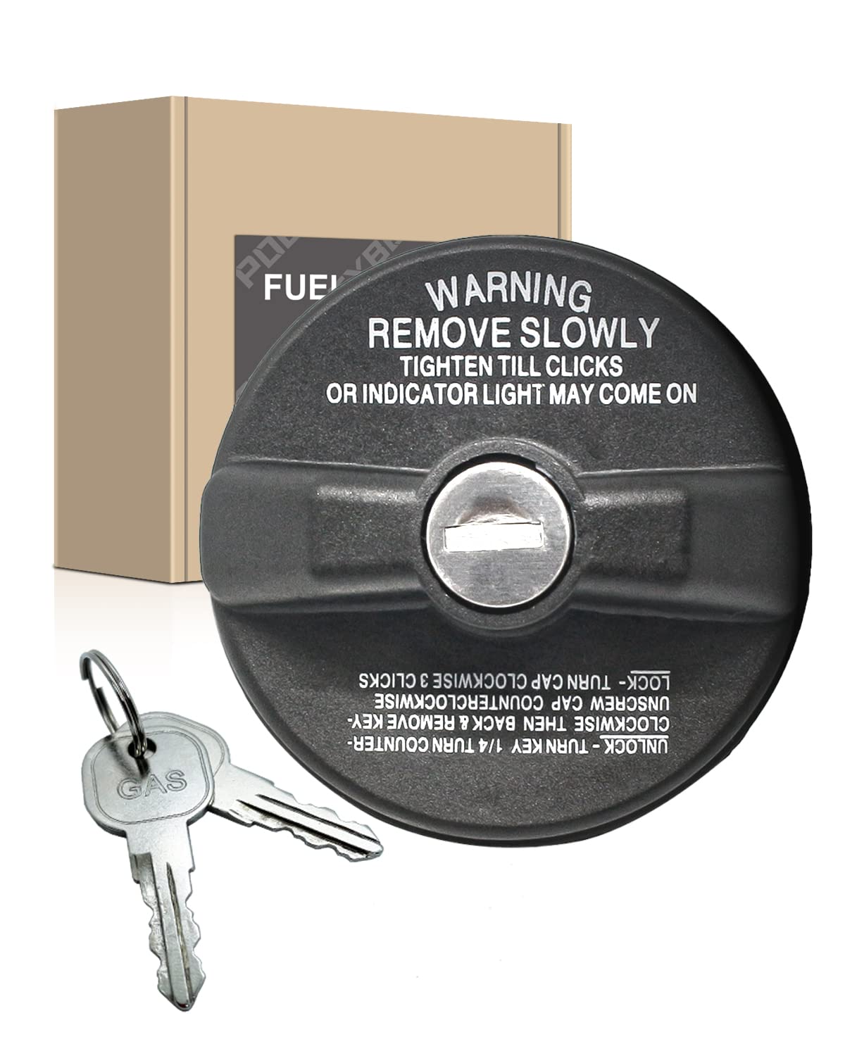 Locking Gas Cap,Lock Fuel Cap Replace 5278655AB For Jeep Cherokee Wrangler JK TJ Liberty Compass