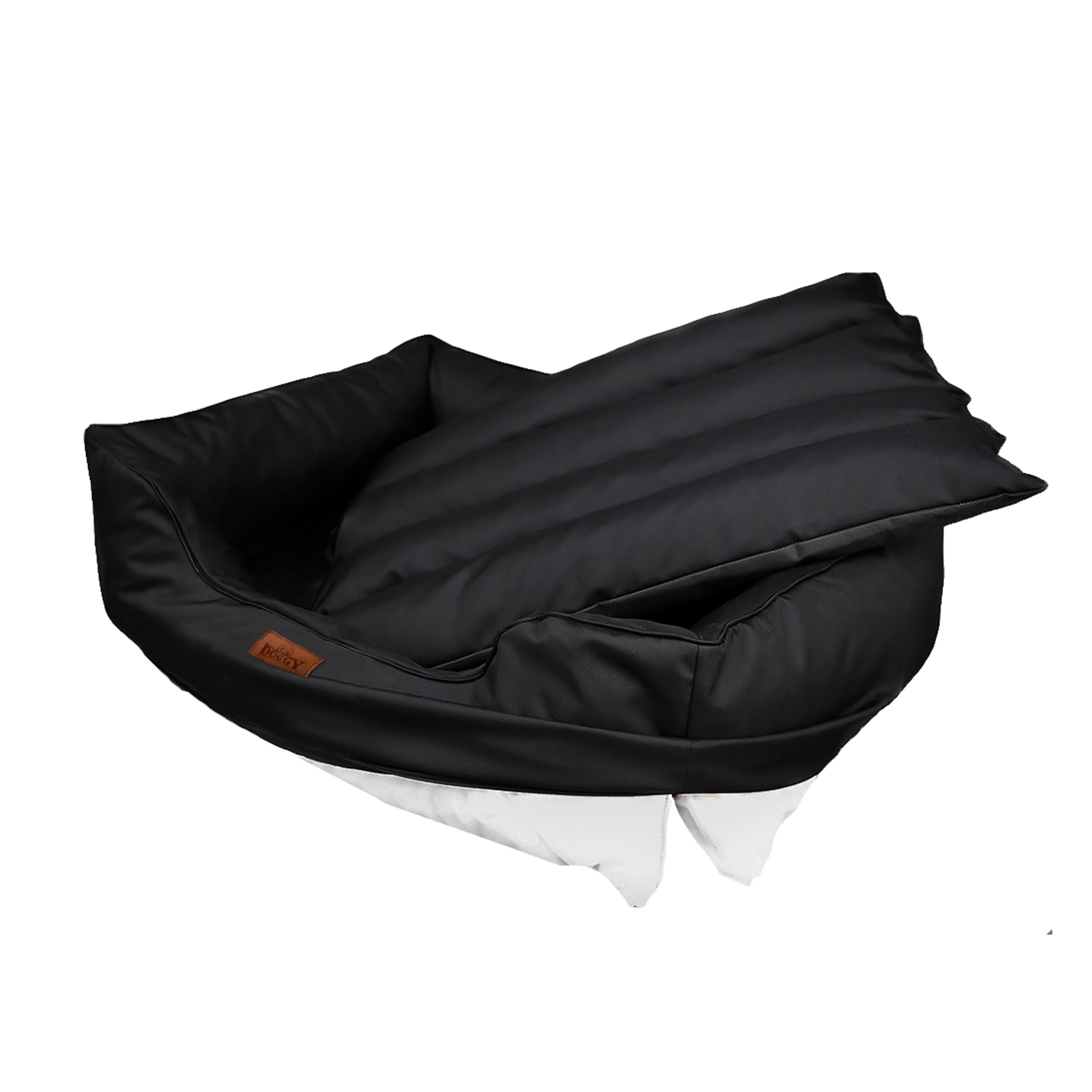 Cuccia per animali domestici, cuscino per cani, lettino, cuscino per cani, letto per cani, letto per cani, materasso XL – 65 x 50 cm, nero