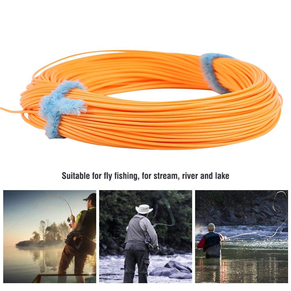 Alomejor Ligne de pêche à la Mouche en Nylon WF 4/5/6/7/8 Monofilament Souple Forte résistance Lancer précis