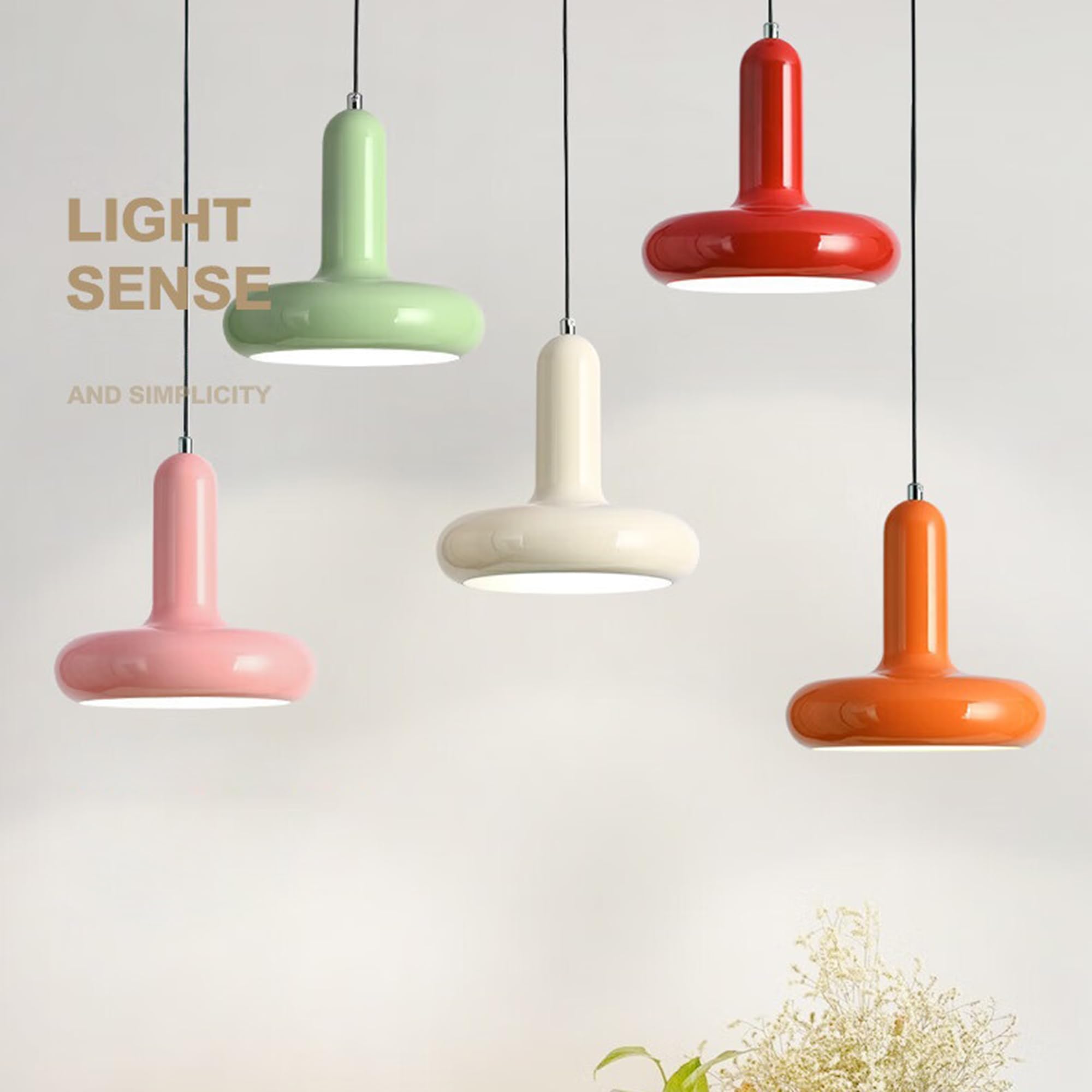 Industrialna metalowa lampa wisząca, 20 cm oprawa sufitowa z gniazdem E27, podwieszane światło w stylu vintage do kuchni jadalni (pomarańczowy)
