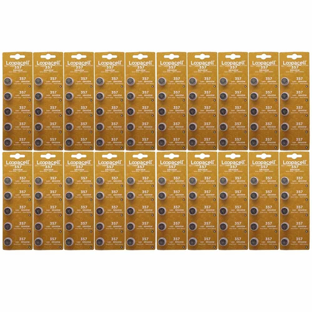 100 Pack 357 SR44SW Watch Batteries