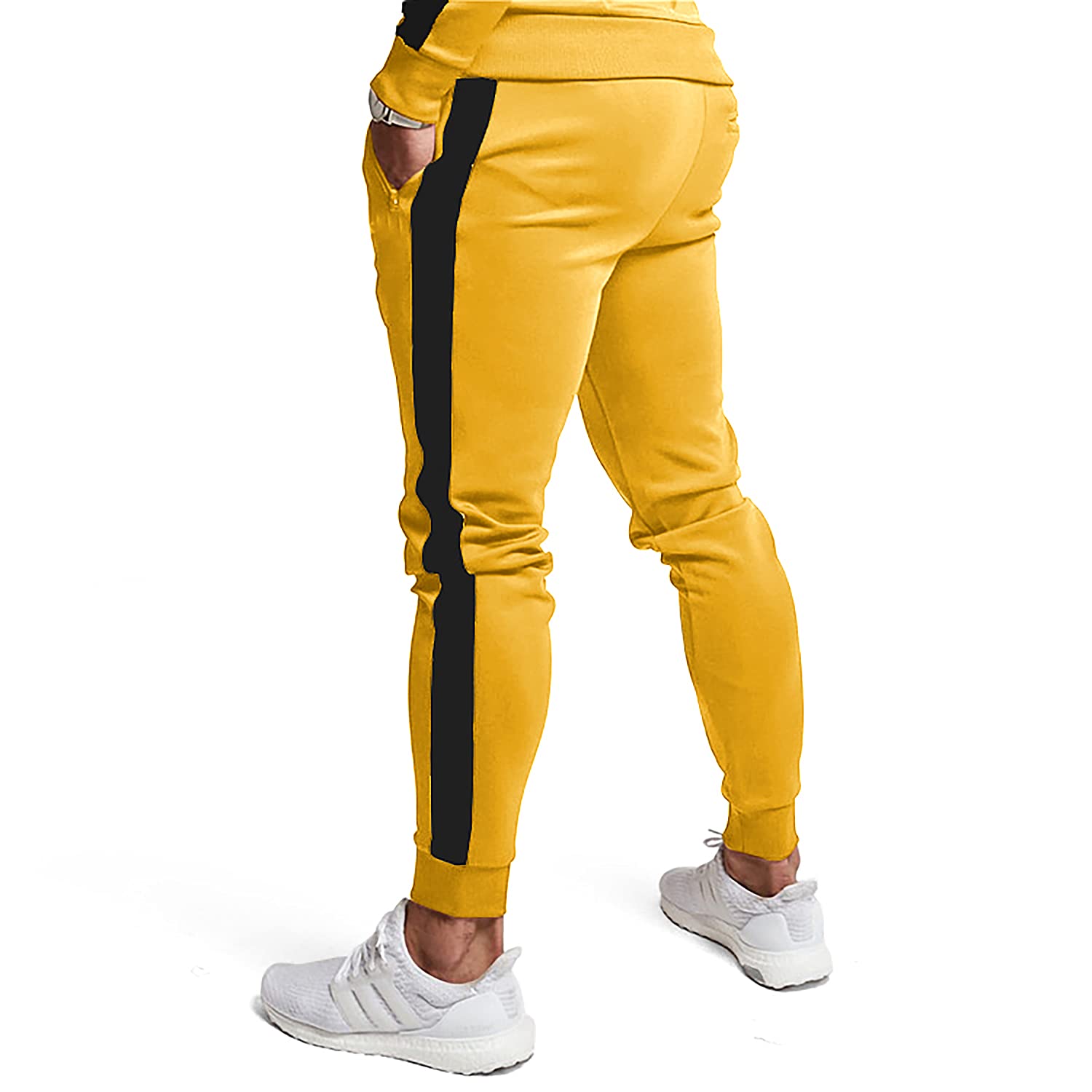 TEZO Herren-Freizeit-Trainingsanzüge mit durchgehendem Reißverschluss, Sport-Jogginganzüge, 2-teilige Trainingsanzüge mit Reißverschlusstaschen