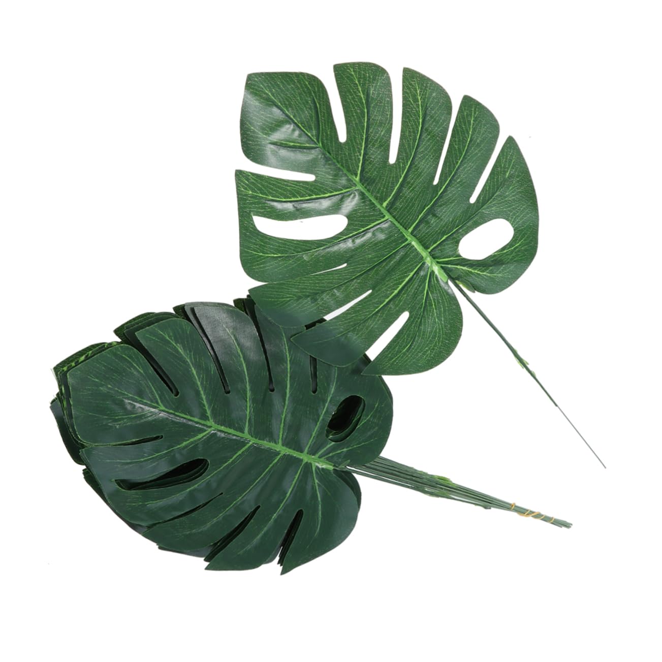 STOBAZA 60pezzi Foglie Artificiali Di Monstera Verde Confezione Da Decorazioni Per Casa e Giardino Per Composizioni Floreali e Atmosfere Tropicali
