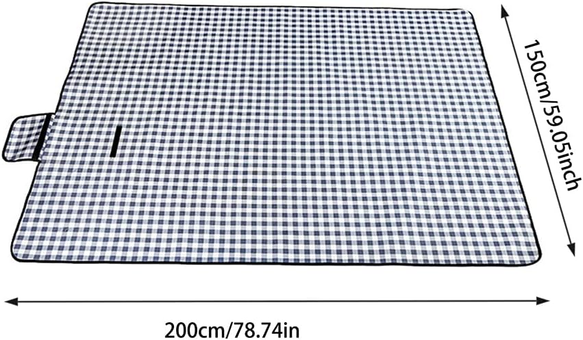 キャンプマットチェック柄折りたたみキャンプマットレス屋外防水ビーチ