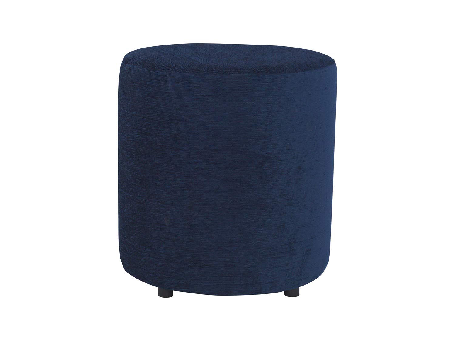 Siwa Style Barrel 30482 pouffes Sitting Round upholstered Foam Cushion Standard Ottoman Living Room Foot Rest Home (lxbxh-38x38x43cm-1 Unit) Blue
