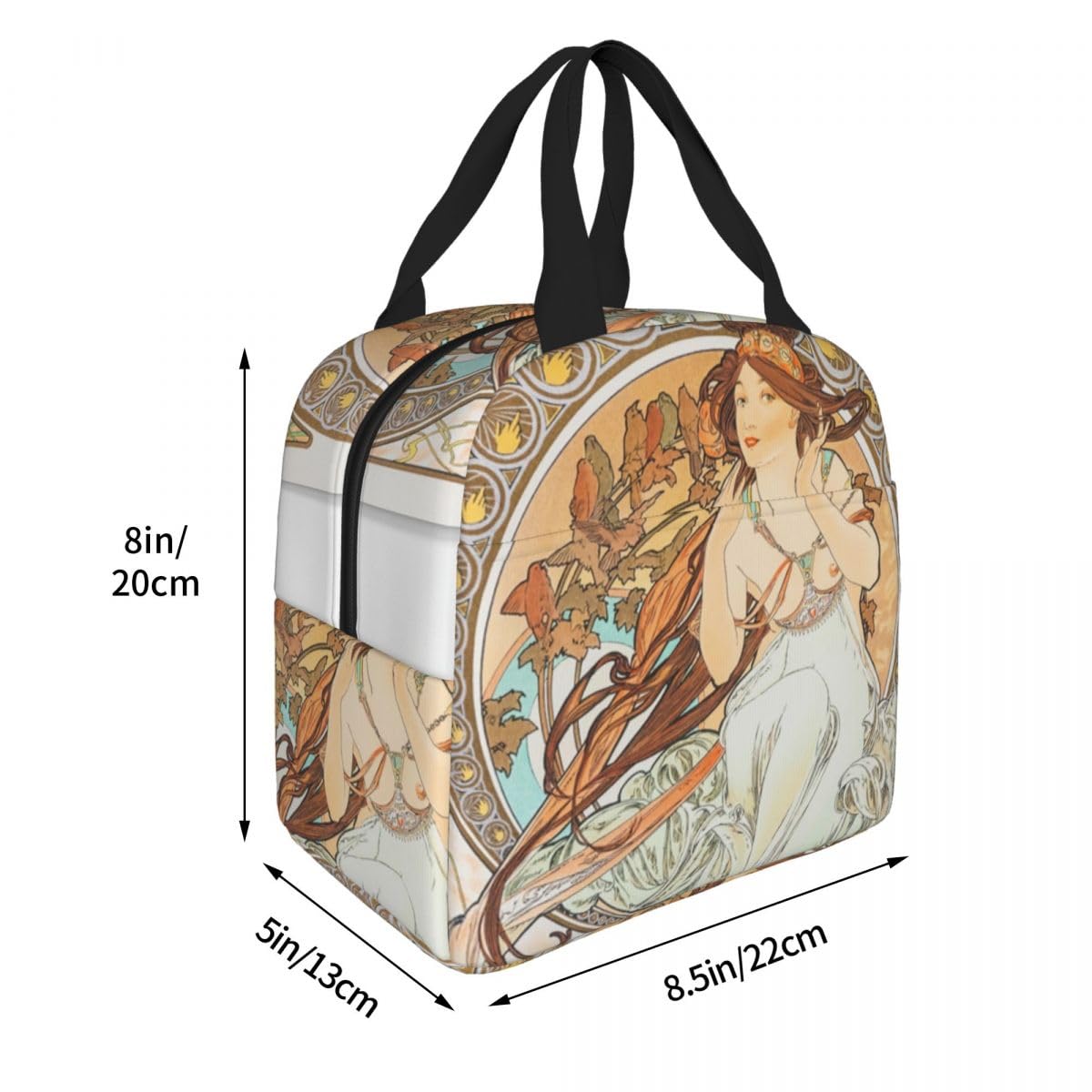 Amazon｜アルフォンス・ミュシャ 7 弁当バッグ トートバック 断熱