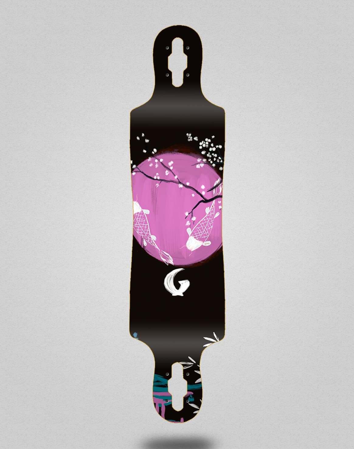 Glutier Skate Deskorolka Longboard Deck 40 x 9 Drop Japan Miso