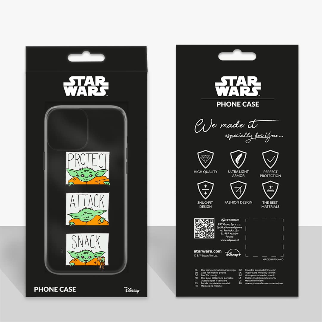 Custodia Ert Group Per IPhone 13 Pro Max Con Licenza Ufficiale Star Wars, Baby Yoda 003, TPU