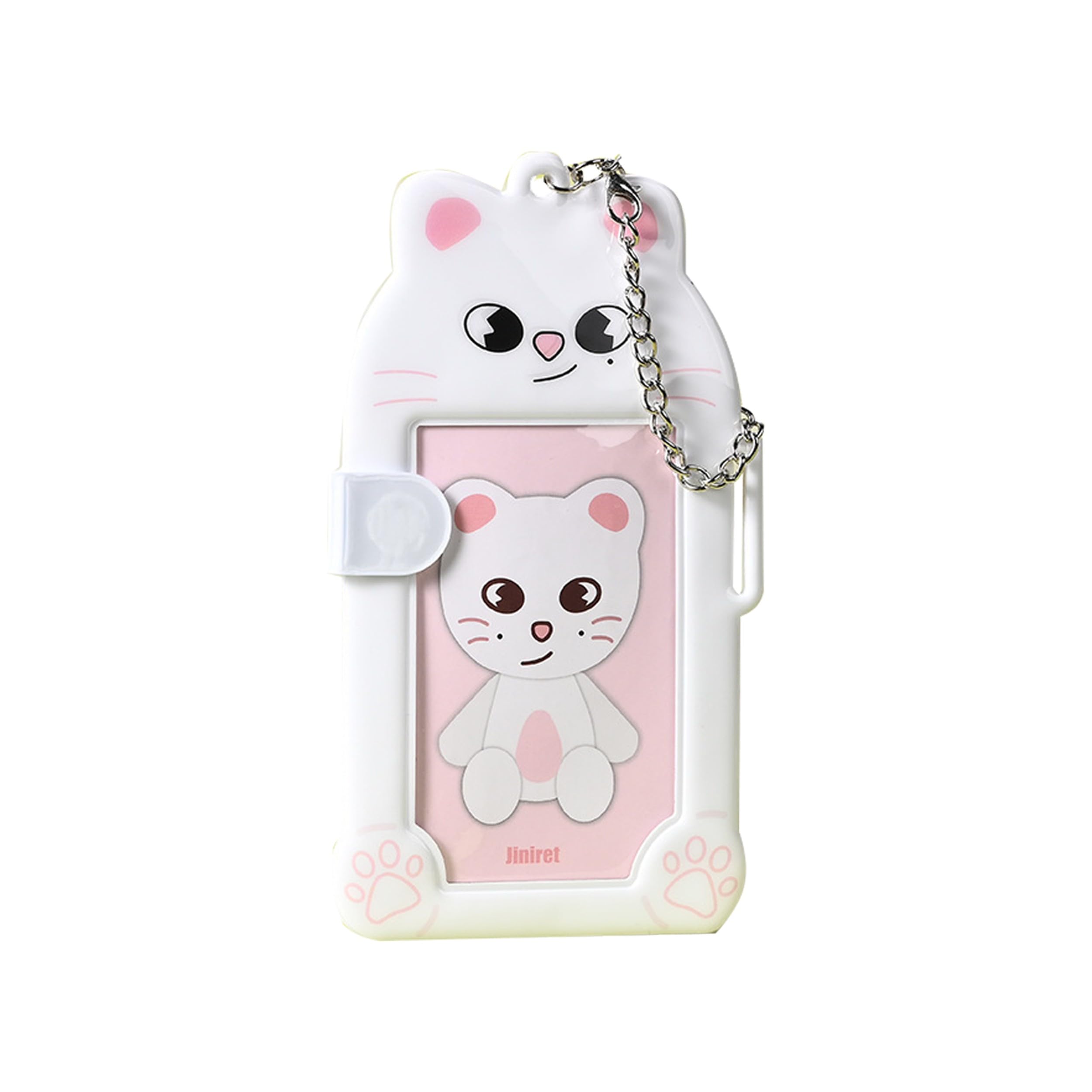 Roffatide SKZoo Photocard Holder Cute Animal PVC Card Sleeve with Chain Stray Protective Case for Collectible Fan Accessory for Stay Style D