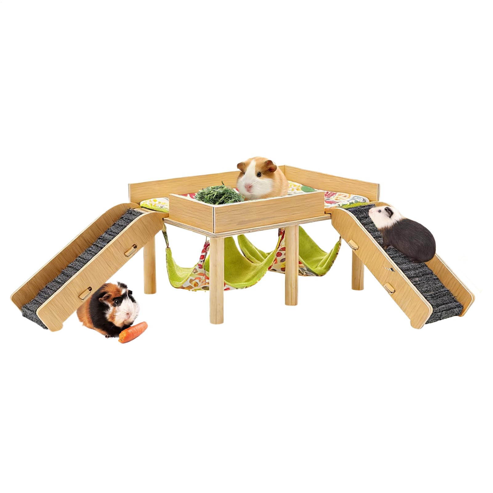 Hamster Hängematten Schloss 2-stufiges Abnehmbares Habitat