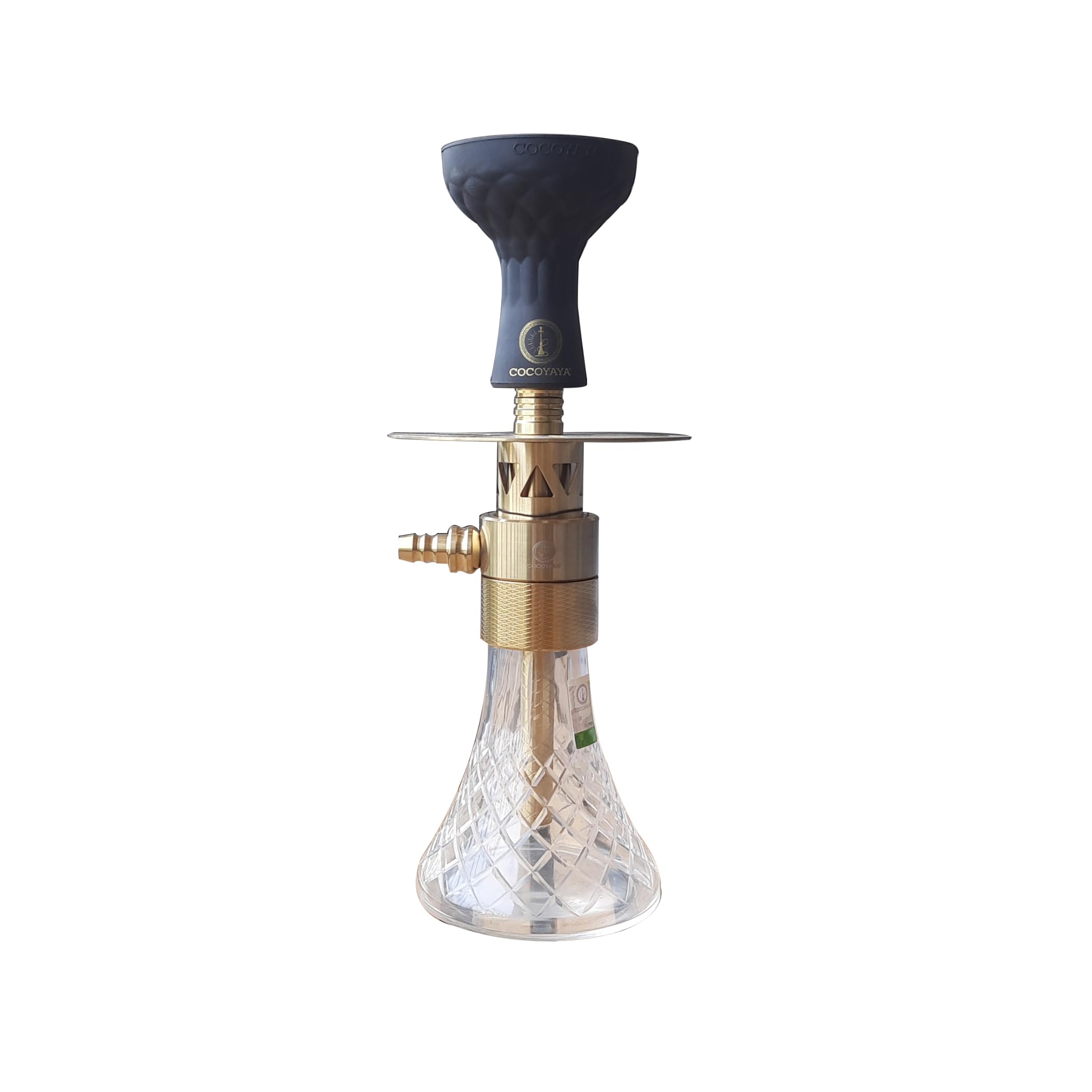 COCOYAYA Nano Series Zippy Hookah Golden (Transparent Base) With