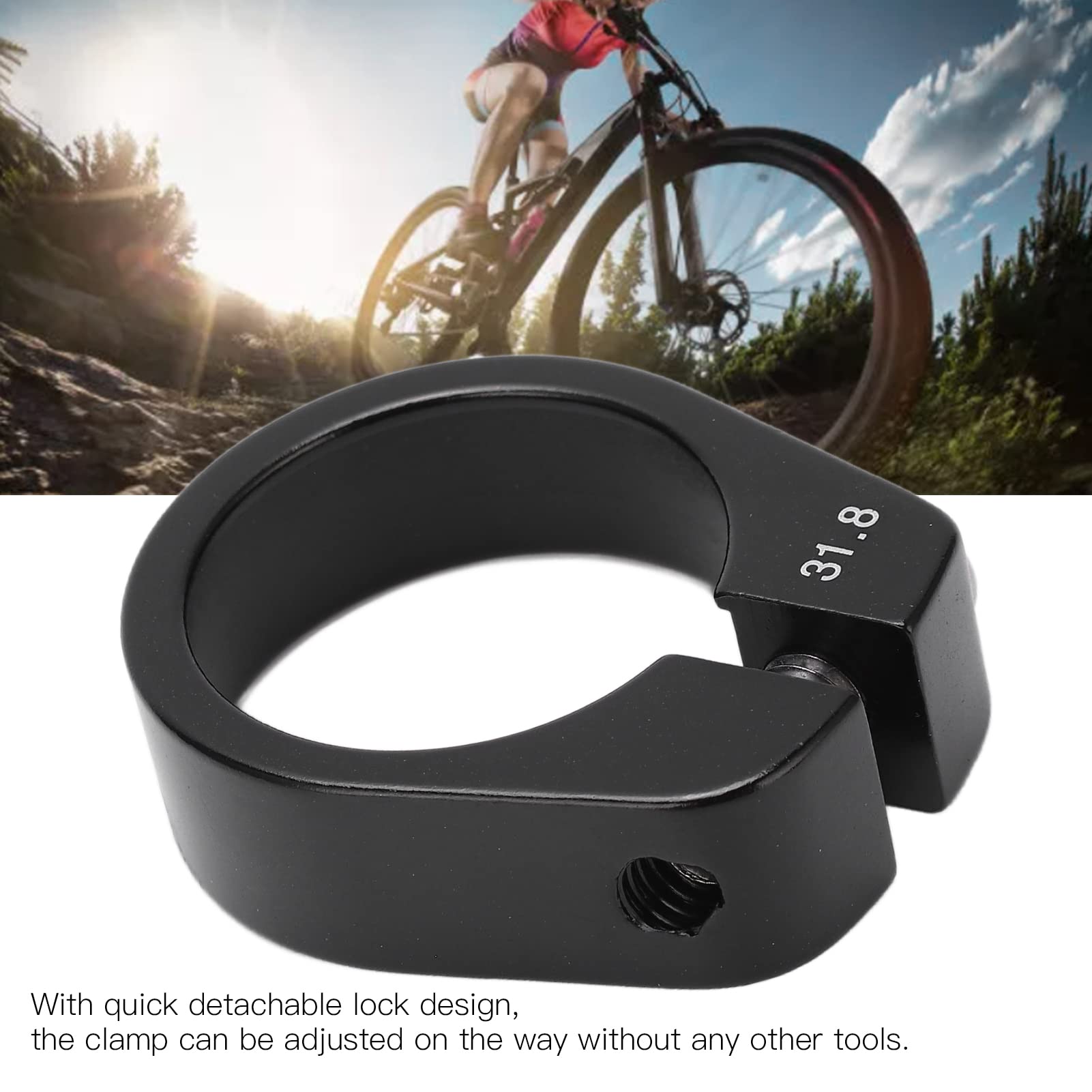 Morsetto Reggisella Per Bicicletta 27.2mm - Fissaggio Sella In Lega Alluminio - Foto 4