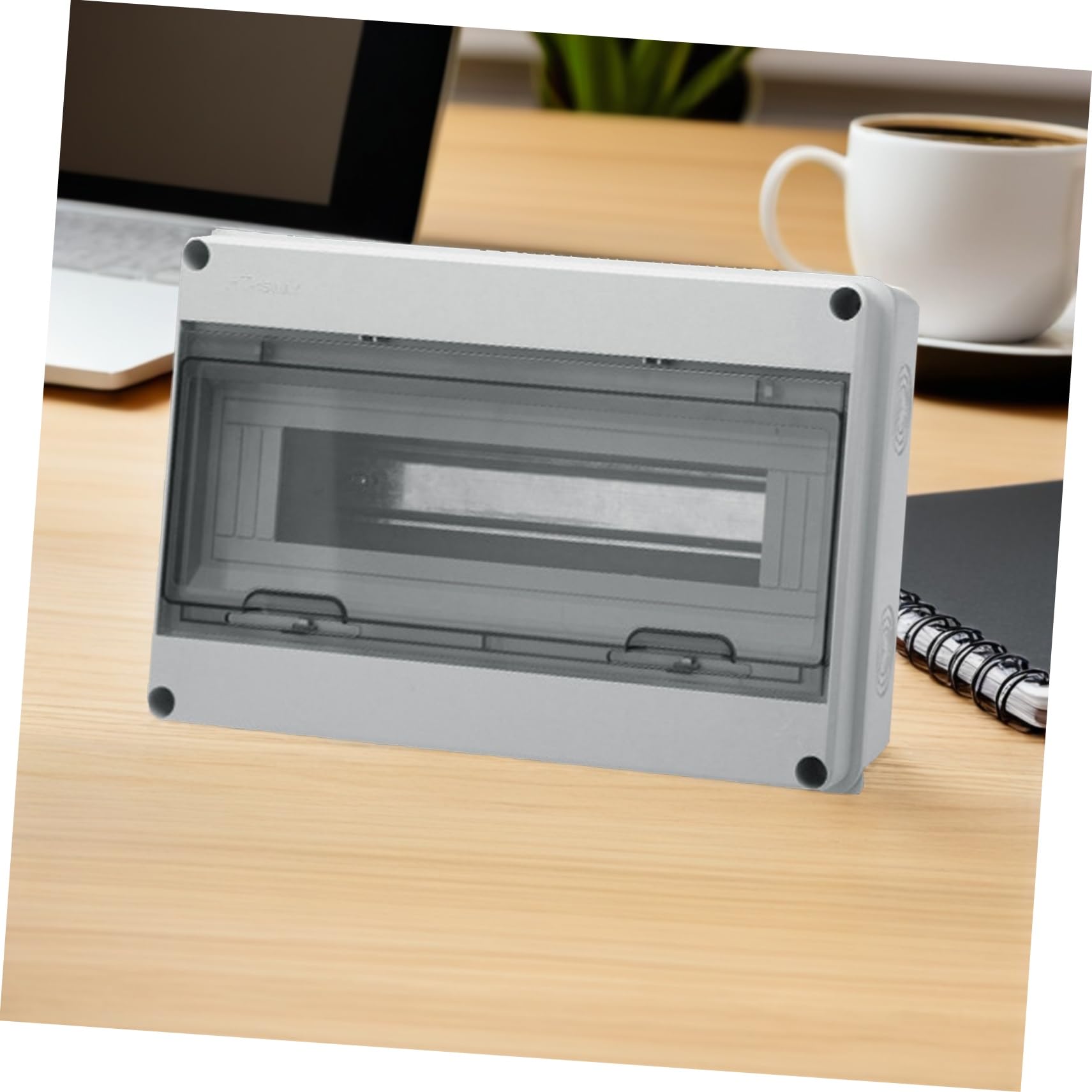 jojofuny Boîte de Distribution Électrique Extérieure et Facile à Utiliser Étanche Ip65 en Plastique Blanc 15 Circuits, Résistante aux Intempéries pour Installation Domestique