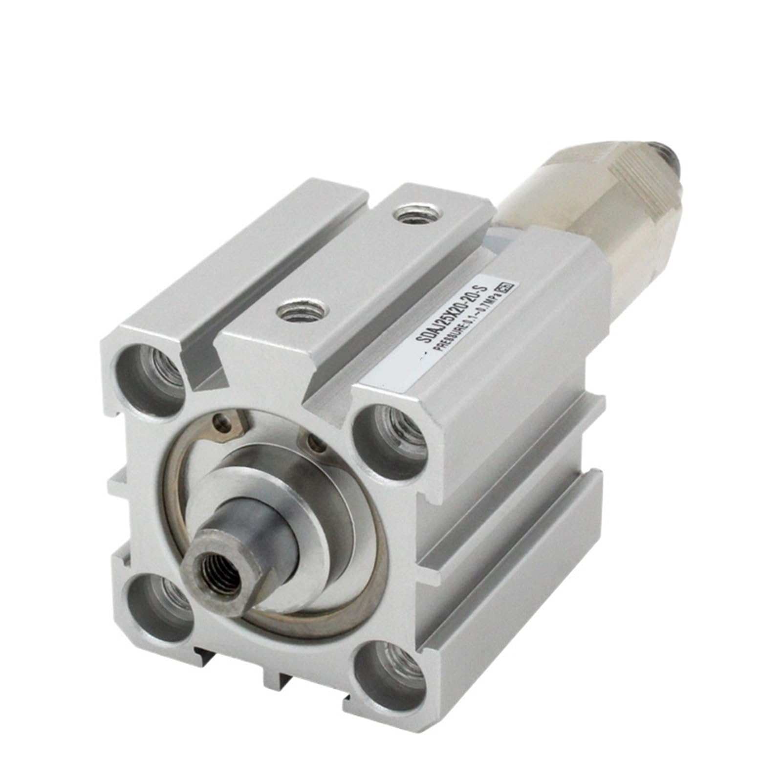 Vérin pneumatique Compact à Double Effet, série J32, alésage 32 mm, Course réglable, J32X20-20, J32X30-20, S-BJ32X100-50(SDAJ32X100-50,Nill)