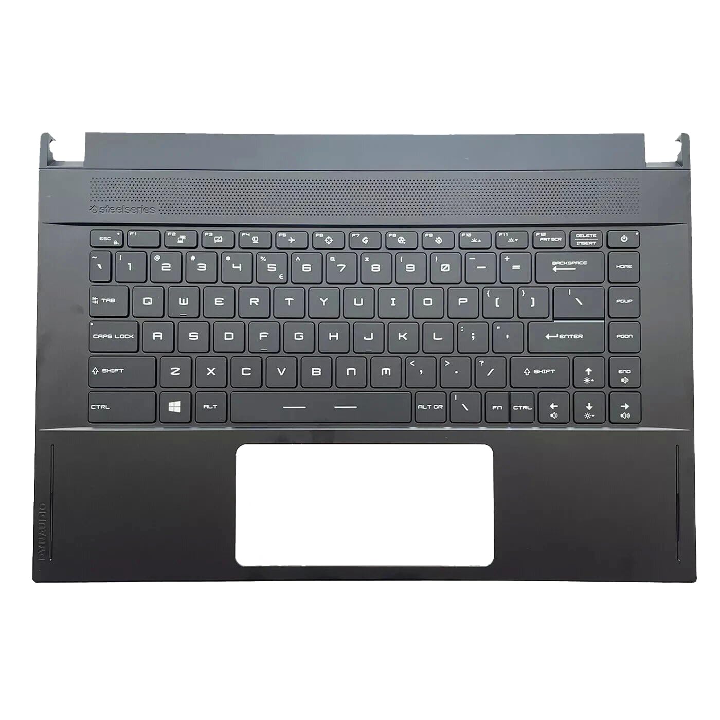 wzqrps New Replacement for MSI GS66 P66 Stealth Laptop Upper Case Palmrest RGB Backlit Keyboard Assembly Part MS-16V1 3076V1C214 16V2 16V3 16V4 Black