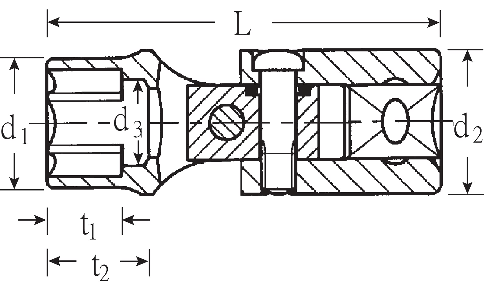VASO ARTIC. 1/2" HEXAG. - 53 19