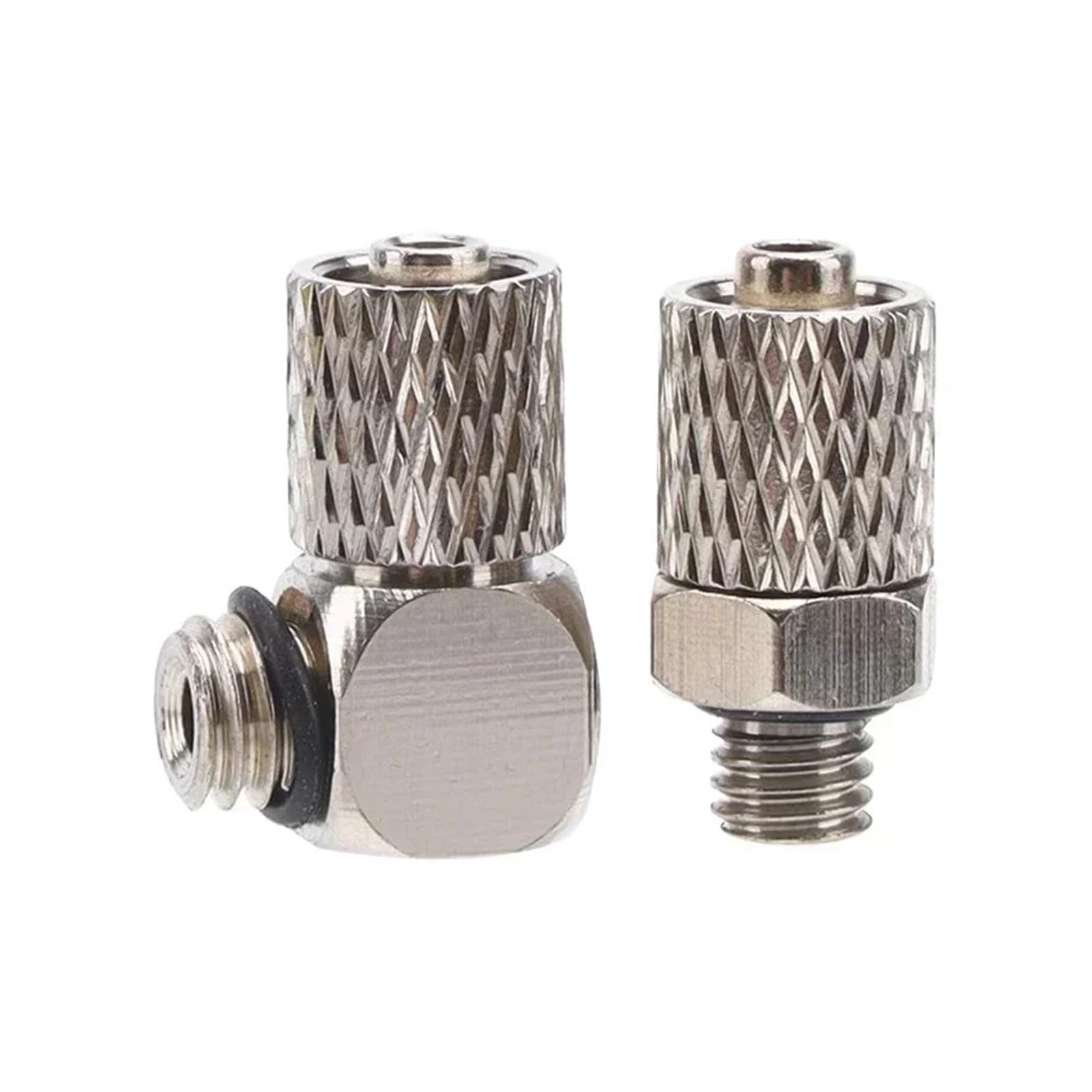 BALYDLUL 10Pcs Air Tube Connector Male Thread M3 M4 M5 M6 3mm 4mm 6mm Screw Through(PC4-M3,10 pcs)
