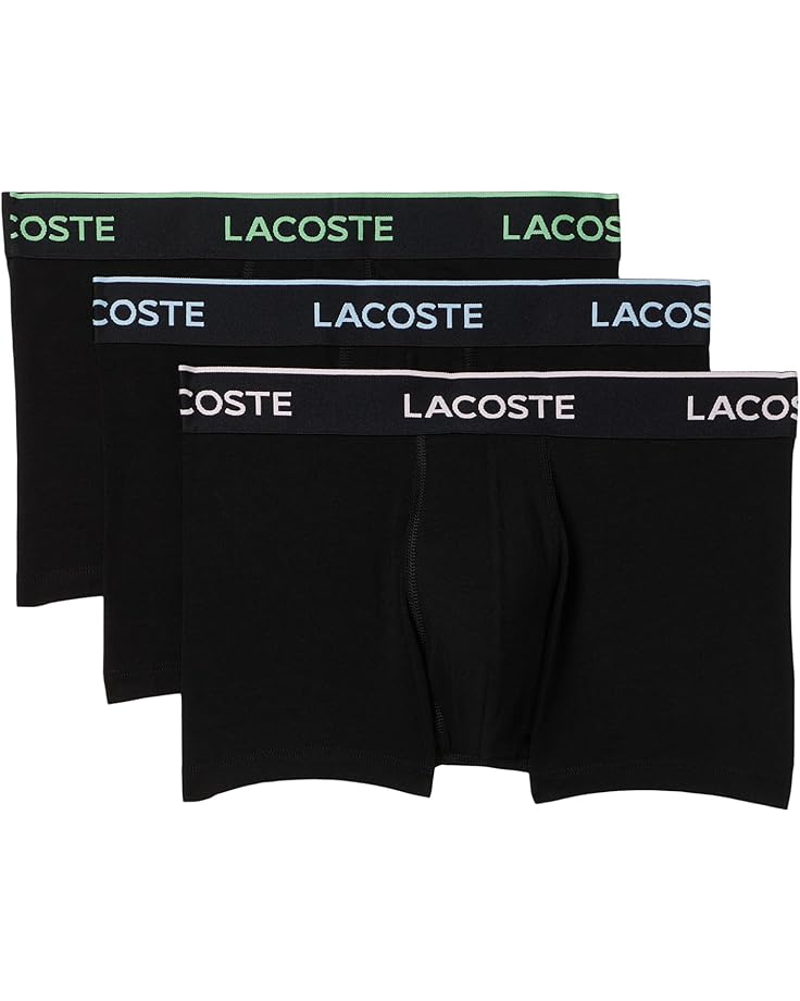 Lacoste 3-pack Crocodile Logo Trunks - Main View