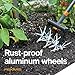 Fiskars Tiller Cultivator for Garden and Lawn, Extendable (40