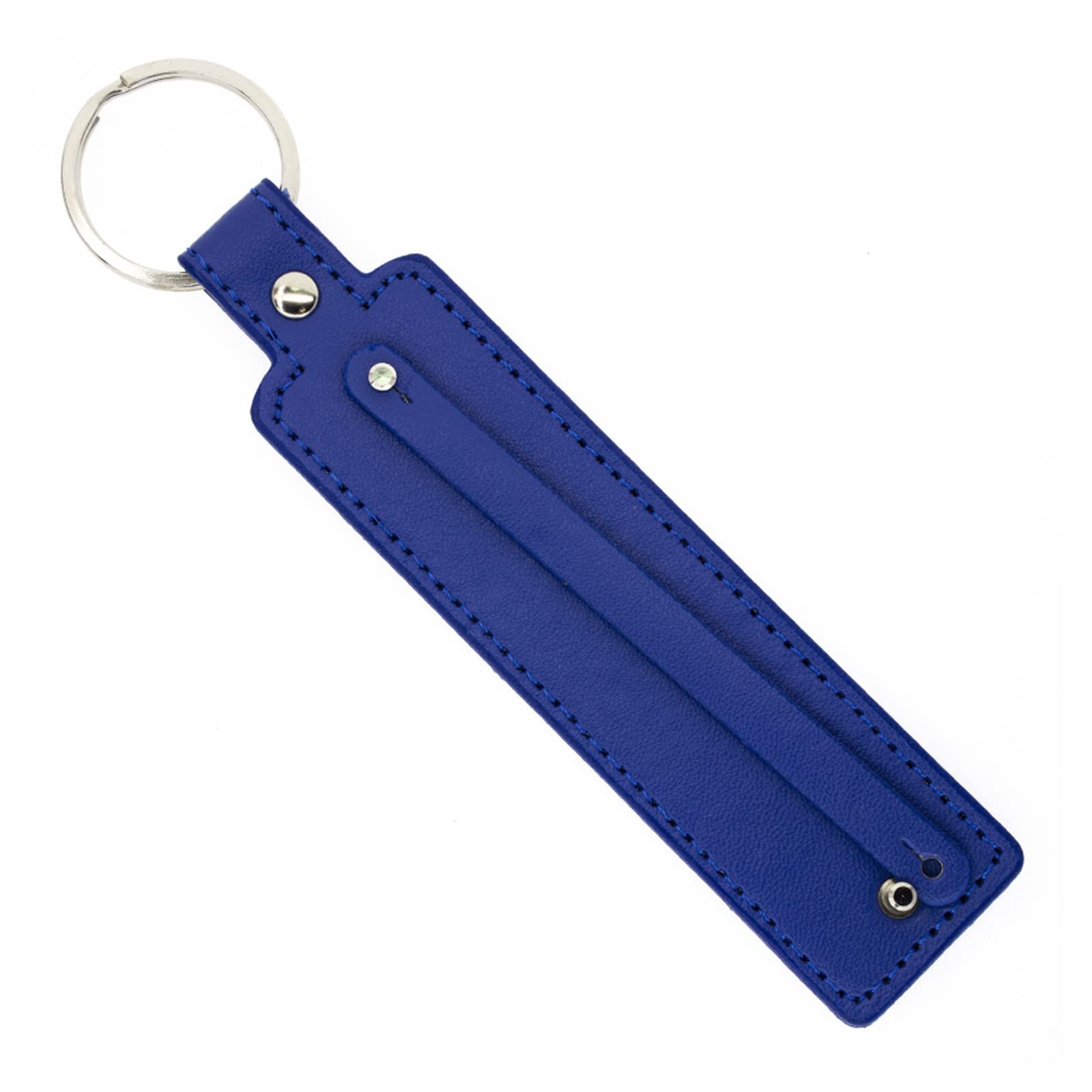 Maxtonser PU Leather Round Keychain Bright Colorful PU Leather Keychain Waist Wallet KeyChains Keyholder Single Metal 14 Colors