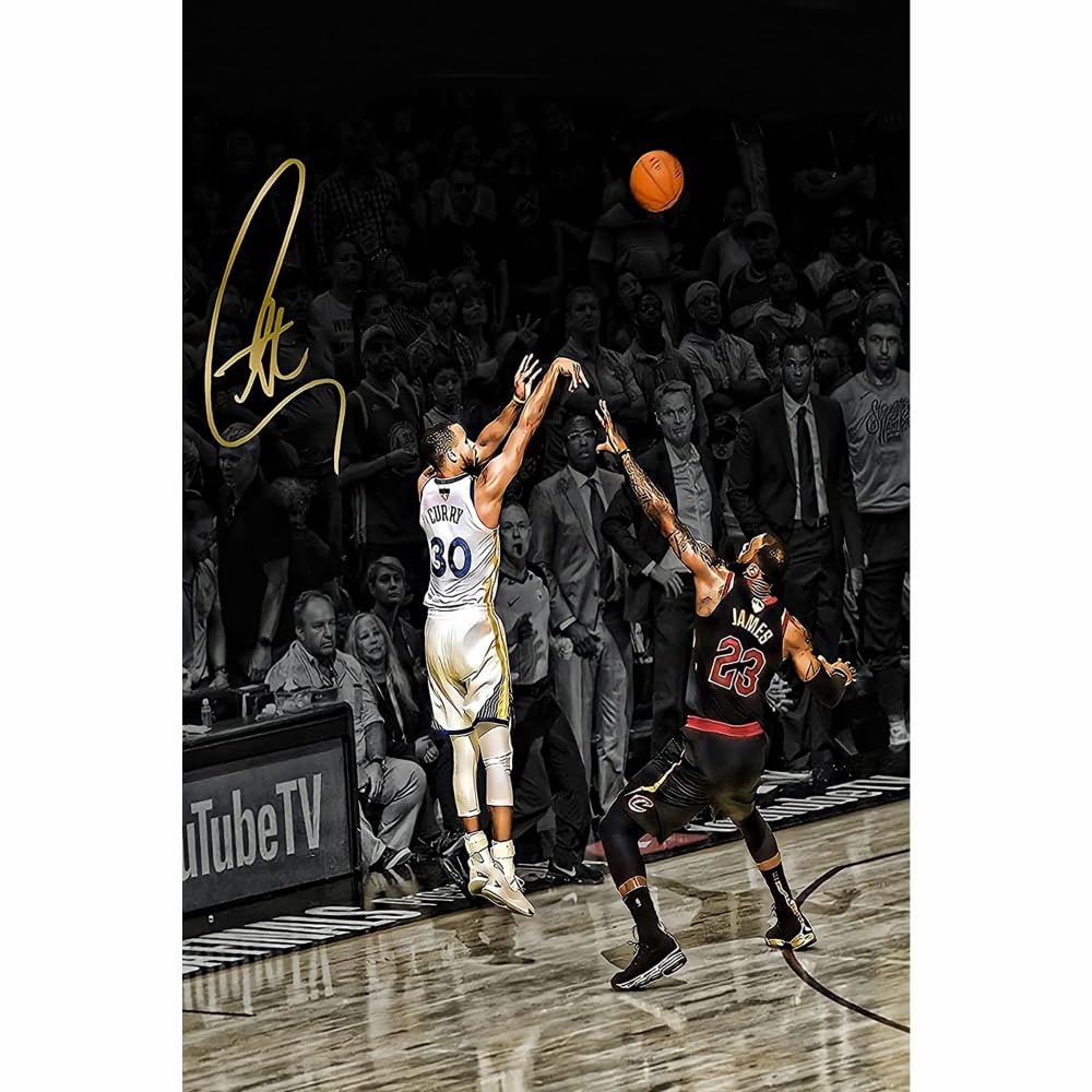 POSTER WALLAH Stephen Curry NBA Poster for Home Office and Student Room Wall | Aesthetic Poster | Wall Decor STPHNCRY (18X12 inch)