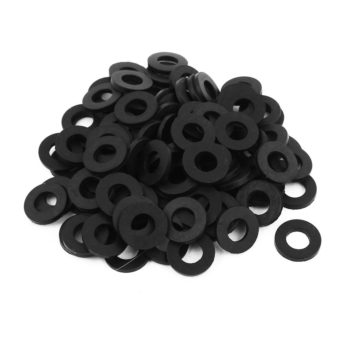 TOP-VIGOR 100Pcs Rubber Flat Washers