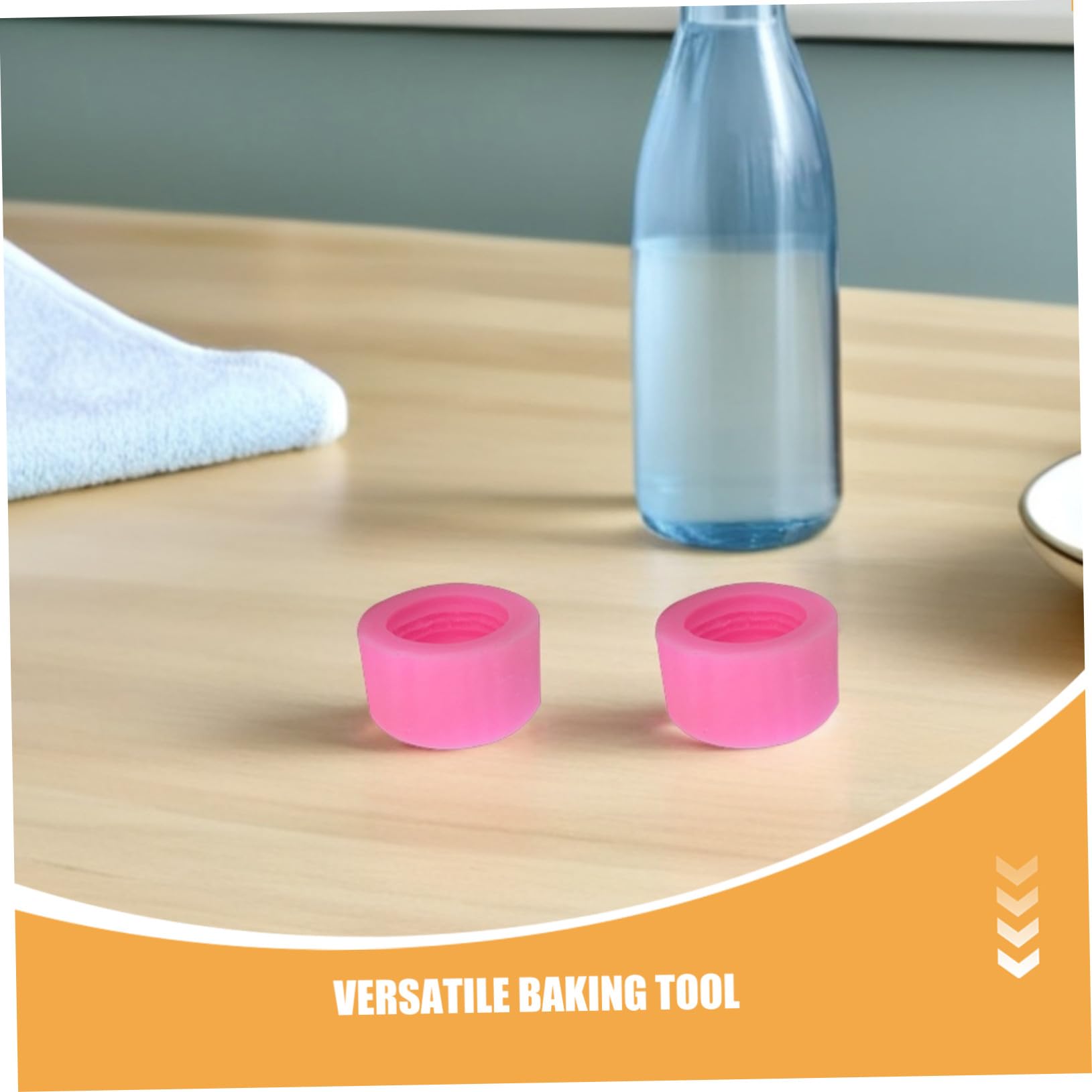 Stampo Macaron 3d in Silicone Alimentare, 10 Pezzi Rosa | Rilascio Facile, Forma Artistica, Uso Multiplo, per Cera, Decorazione e Feste Natalizie
