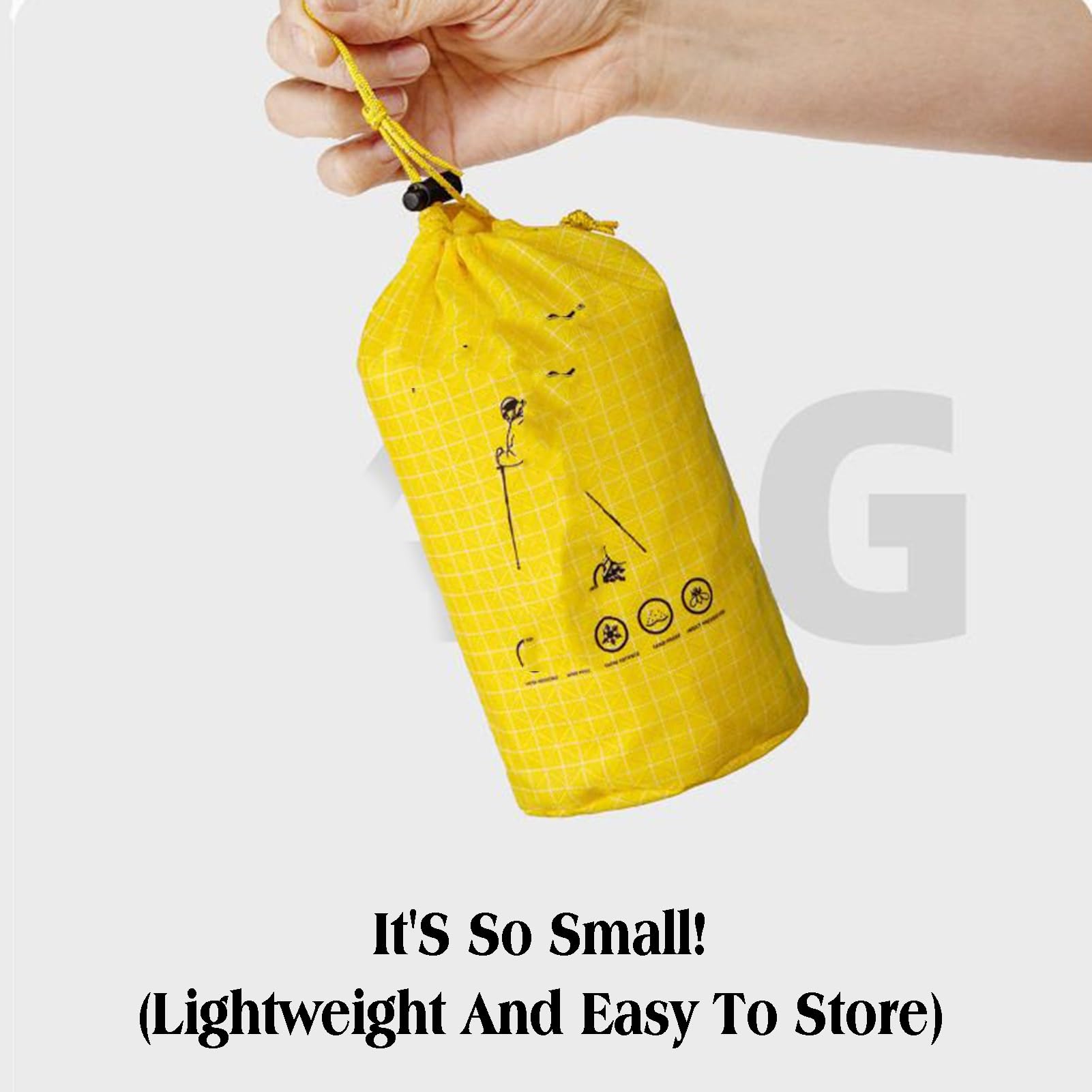 1 Par De Polainas Ligeras Y Ajustables For Botas De Senderismo con Bolsa De Almacenamiento, For Senderismo, Caminatas Y Escalada Al Aire Libre, Talla Única.(Yellow,L)